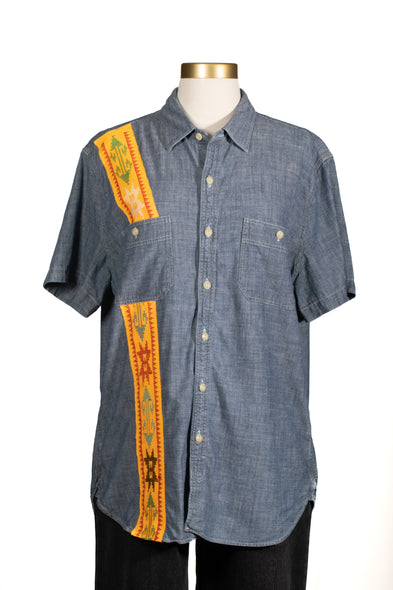 Upcycled Langkit 1 Of 1 Short-Sleeve Woven - Blue Chambray