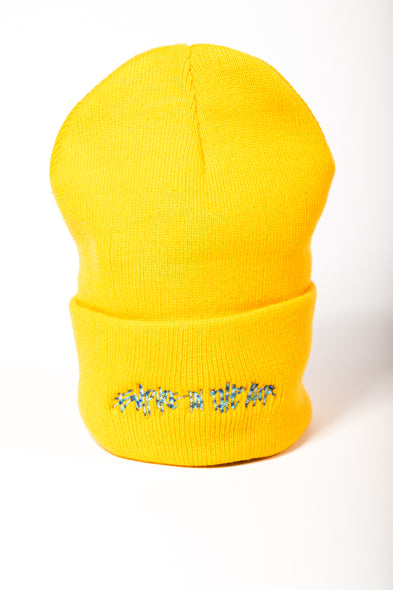Tagged Beanie - Gold