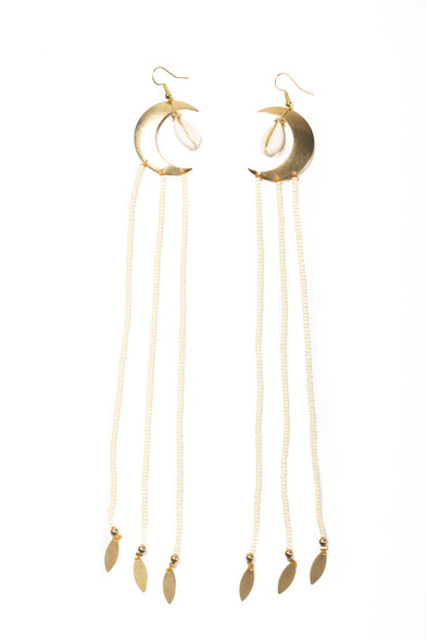 Ivory Beaded Earrings