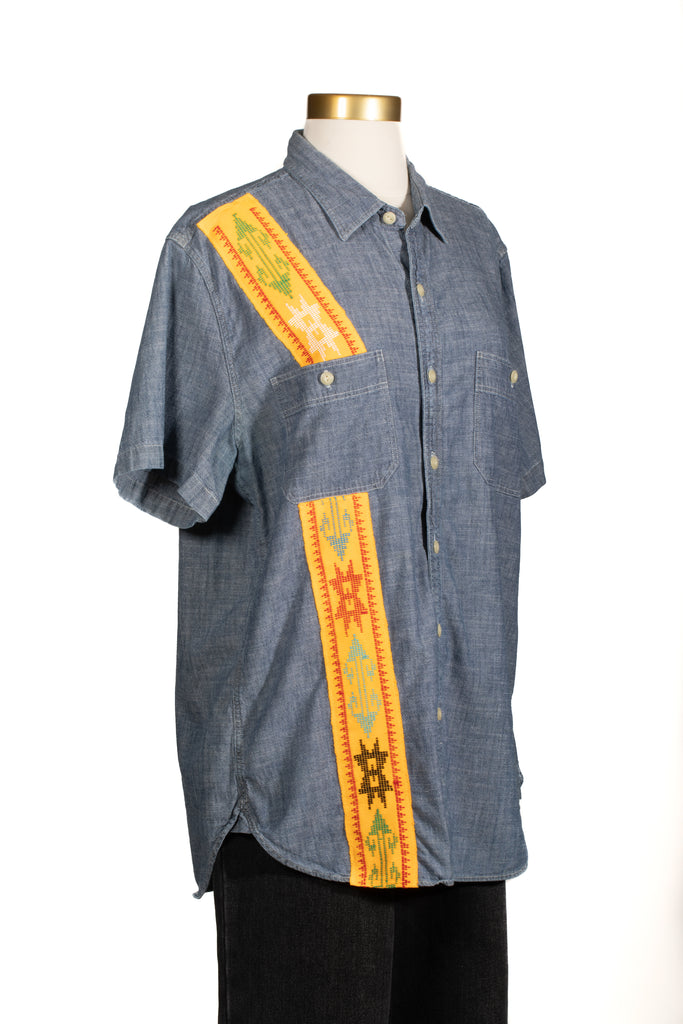 Upcycled Langkit 1 Of 1 Short-Sleeve Woven - Blue Chambray