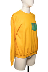 Natibo Pocket Crew Unisex Sweatshirt - Yellow