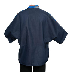 Haori Unisex Jacket - Blue Stripe