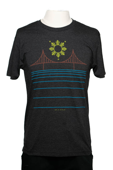 Filipinx-Bridge T-Shirt- Charcoal